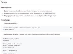 OpenAI-Compatible Edge-TTS API Screenshot 1