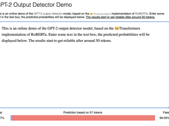 OpenAI Output Detector Screenshot 1