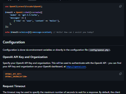 OpenAI PHP Screenshot 1