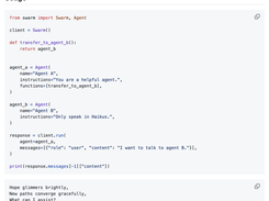 OpenAI Swarm Screenshot 2