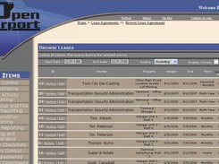 Lease Management Screen