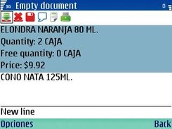 A databound list, with a toolbar and help line