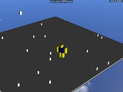 Snow example game in OpenBlox, showing how to use scripting.