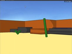 OpenBlox 0.7 beta gameplay, showing the new special effects.