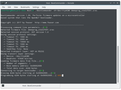 Firmware update with the OpenBLT bootloader and the BootCommander tool