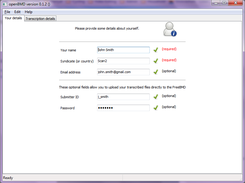 Your details page (Windows 7)