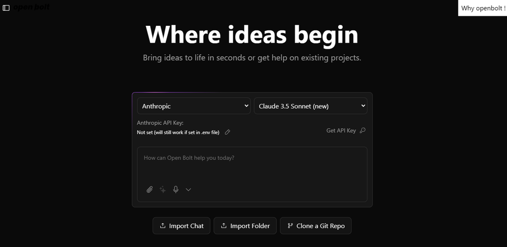 OpenBolt.dev Screenshot 1