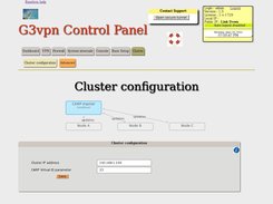 Cluster configuration