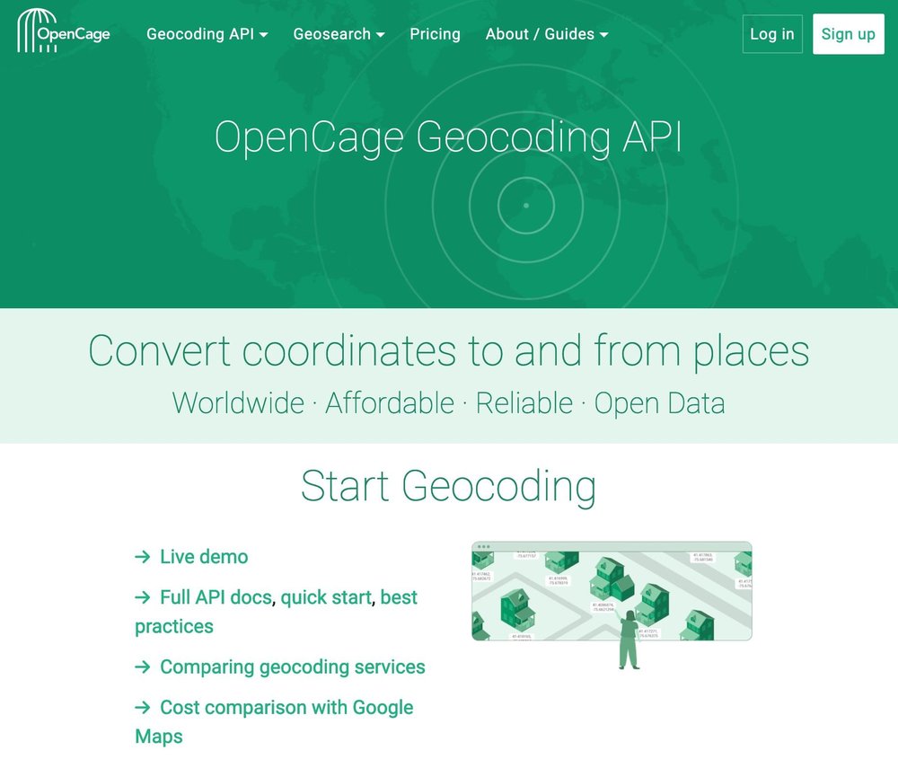 OpenCage Geocoding API Screenshot 1