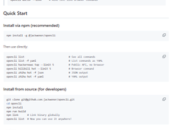 OpenCLI Screenshot 1