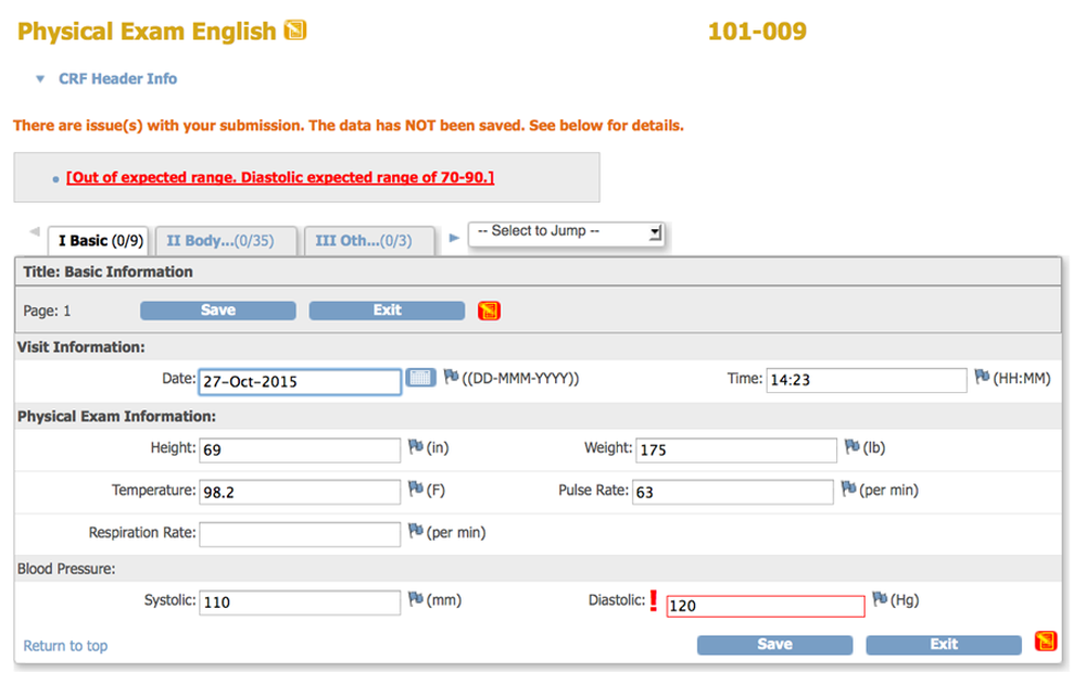 OpenClinica-Exam-Information