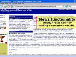 News are also stored in xml files.