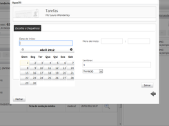 campo data de inicio no formulario de atribuir tarefas
