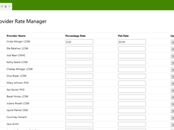 Set provider rate