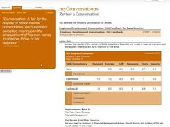 myConversations - reviewing a completed conversation