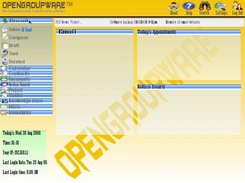 Draft user interface of groupware module