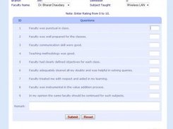 Student Feedback Form