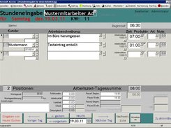 Stundeneingabe Projektbezogen