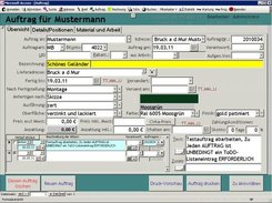 Auftrag wird angelegt, in ToDo-Liste verwaltet.