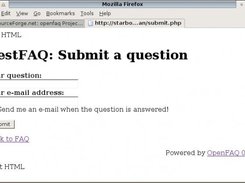 Submitting a question