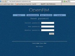 OpenFIM Server Preferences Page