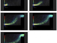 First 3D NS computation: filling of a tank (prisms).