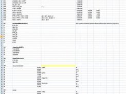 Metabolic model set up in Excel