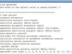 OpenFLUX2 command-line interface