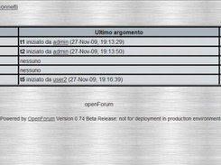 OpenForum, User view, Style: metal