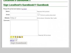 Anyone can sign the guestbook.  The administrator can contro