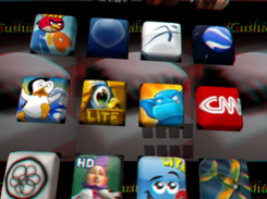 iCushion iPhone (iOS) App - Desktop Stereo (Red/Magenta Glases) 
