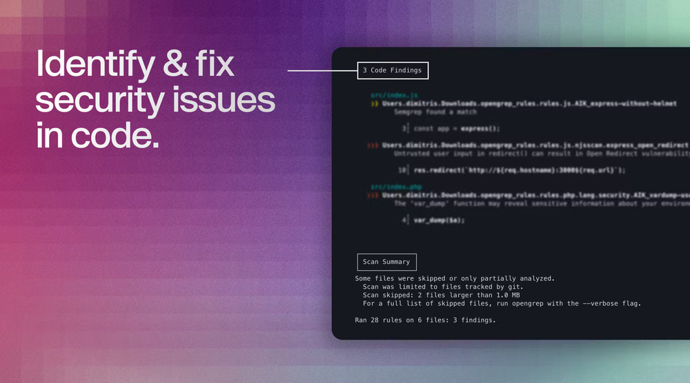 Opengrep Screenshot 1