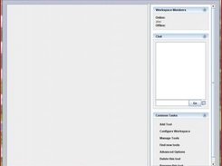 A tool workspace with no tools
