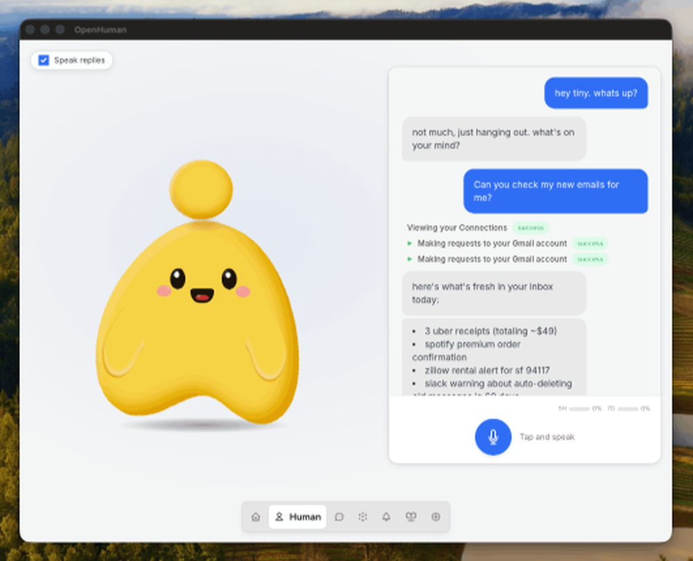 OpenHuman Screenshot 1
