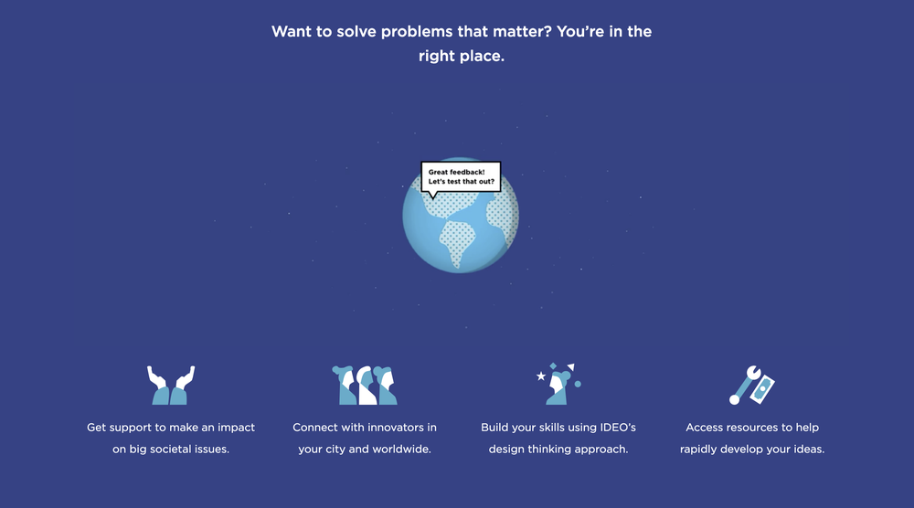 OpenIDEO Screenshot 1