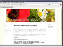 1. The "Welcome" Screen in the flower theme