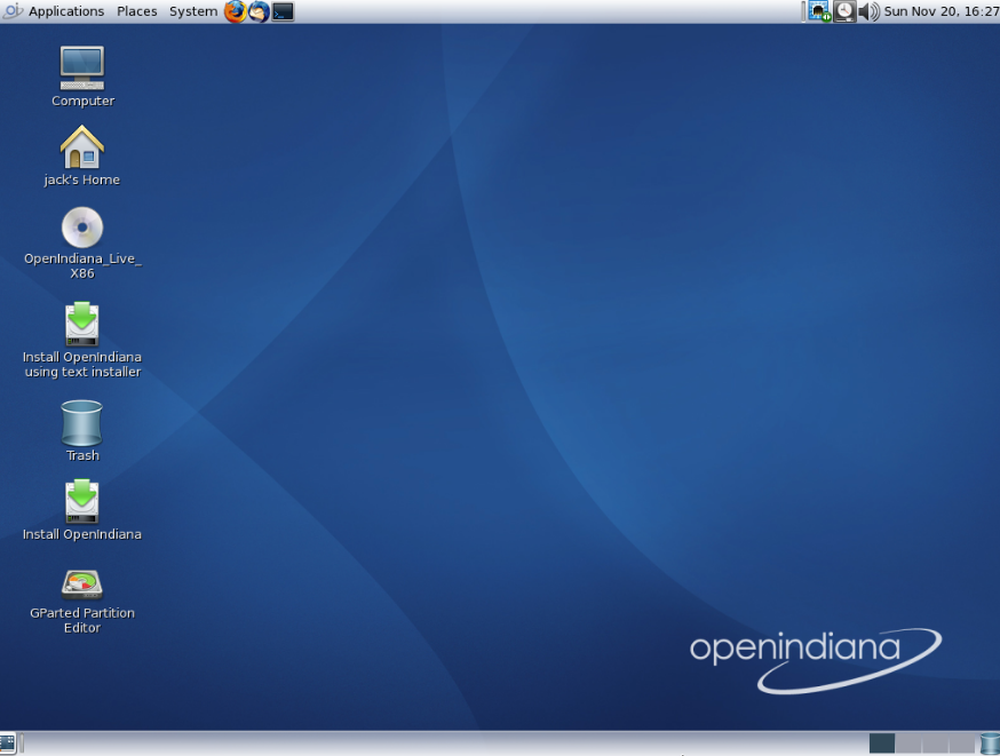 openIndiana Screenshot 1