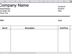 Blank Invoice