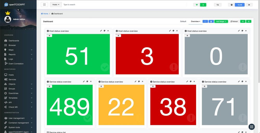 openITCOCKPIT Dashboard