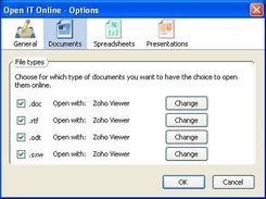 Option dialog