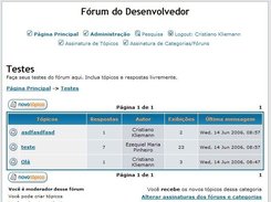 A forum page - in Brazilian Portuguese