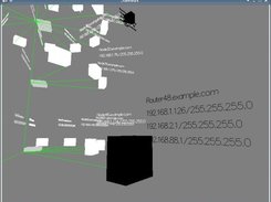 LANout in practice - router with its IP addresses listed.