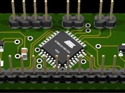 Front of the OpenLCD PCB