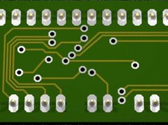 Back of the OpenLCD PCB