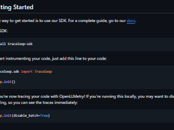 OpenLLMetry Screenshot 1