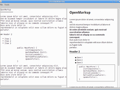 OpenMarkup Screenshot 1