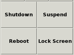 OpenMoko Panel: the Power buttons