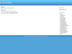 The OpenNitro BackOffice (Management) system.