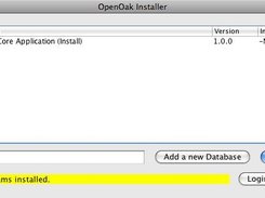 Installer from the OpenOak Application Framework