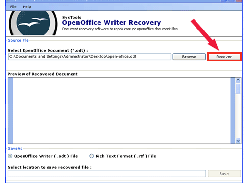 Open Office Writer Recovery Screenshot 6